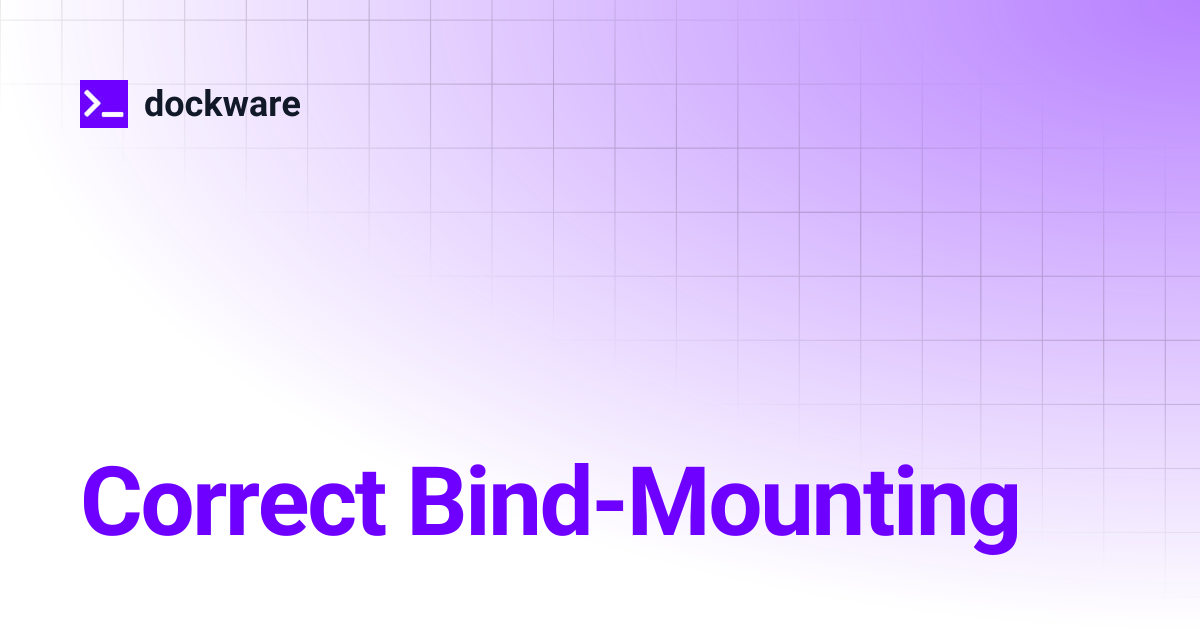Correct Bind-Mounting | dockware